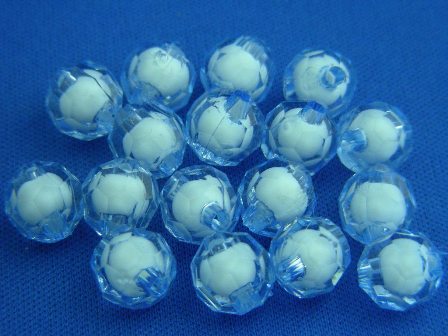 12mm 角珠(雙色)-藍色