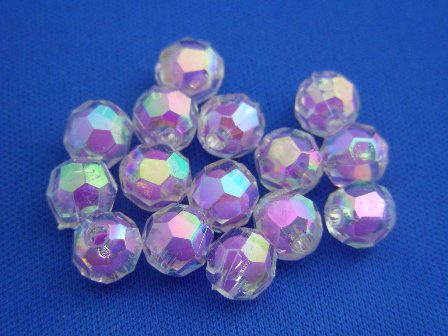 8mm 角珠(雙色五彩)-粉紫